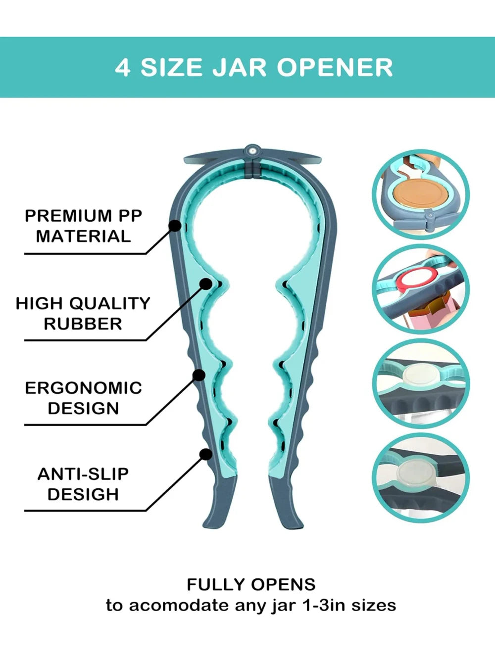 Multifuntional Jar Opener Set